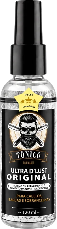 Um frasco do tônico Ultra D'Lust Original de 120 ml